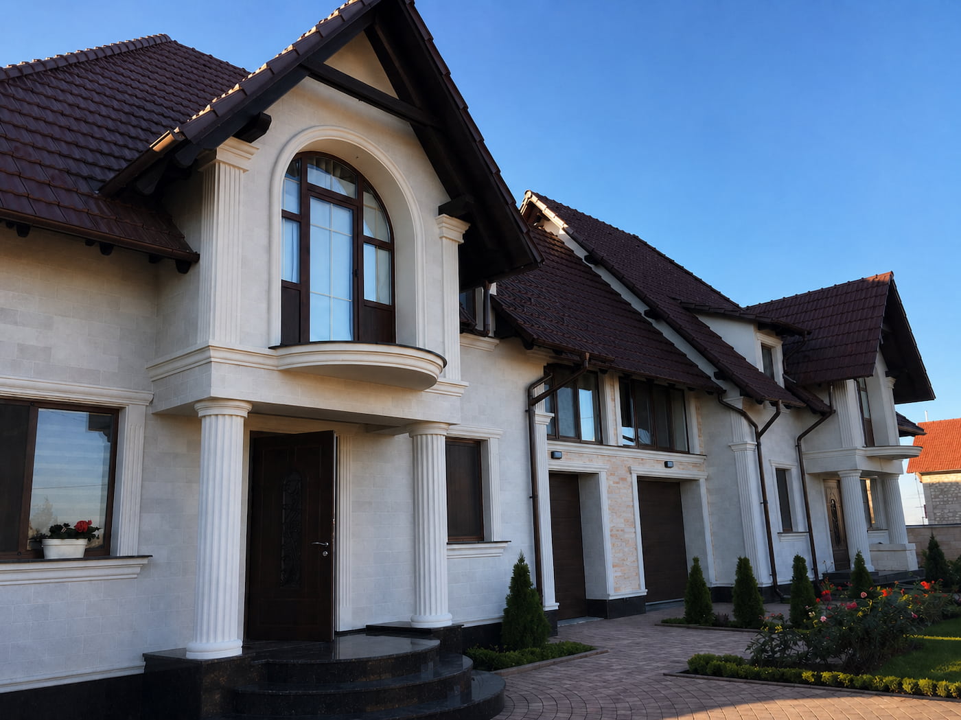 Gresie flexibilă fațada - casă privată in Bubuieci — 1